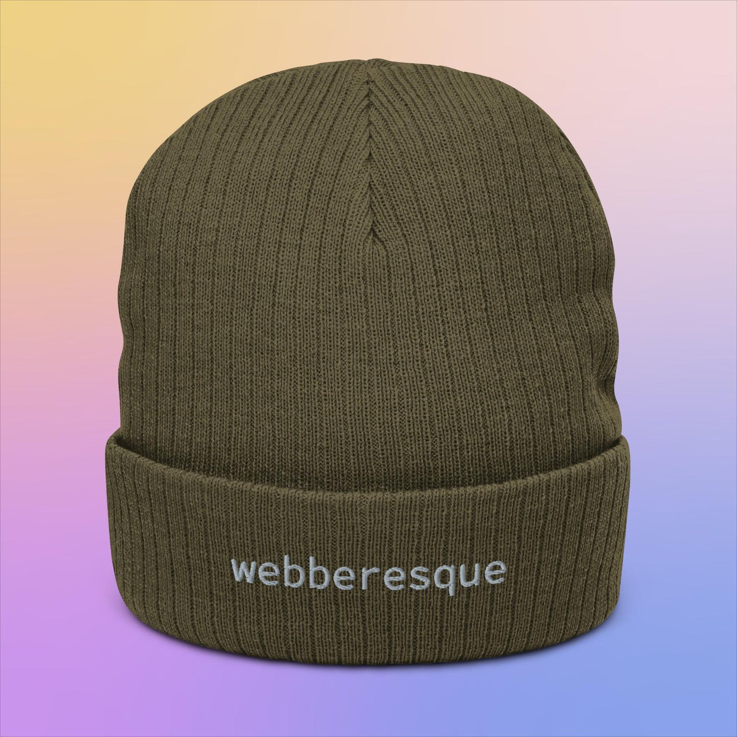 webberesque Ribbed Knit Beanie