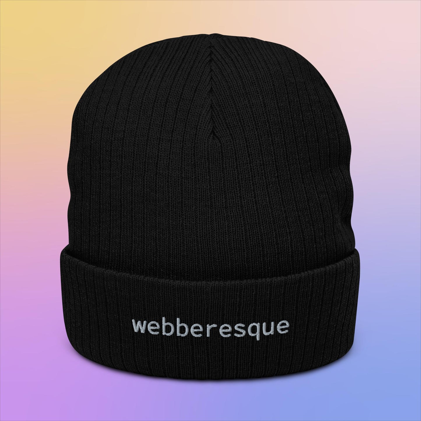 webberesque Ribbed Knit Beanie