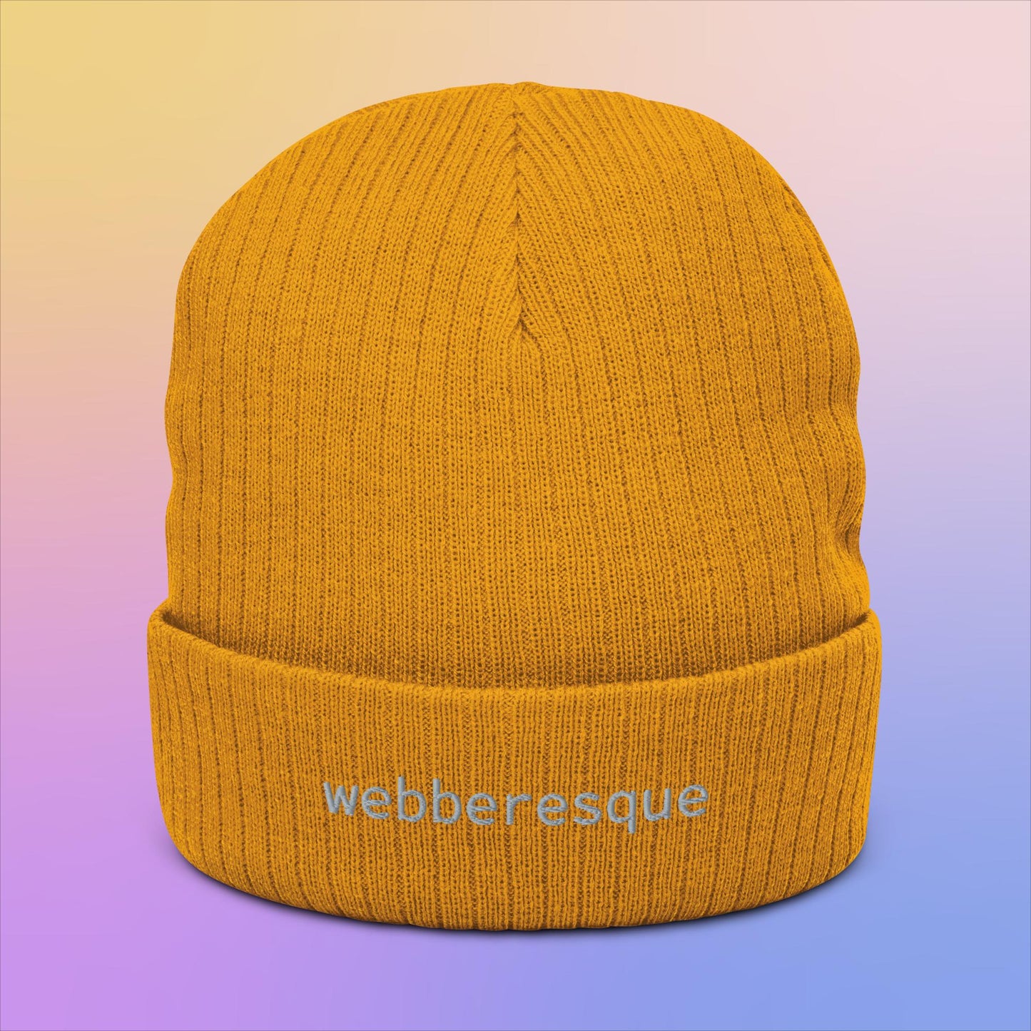 webberesque Ribbed Knit Beanie