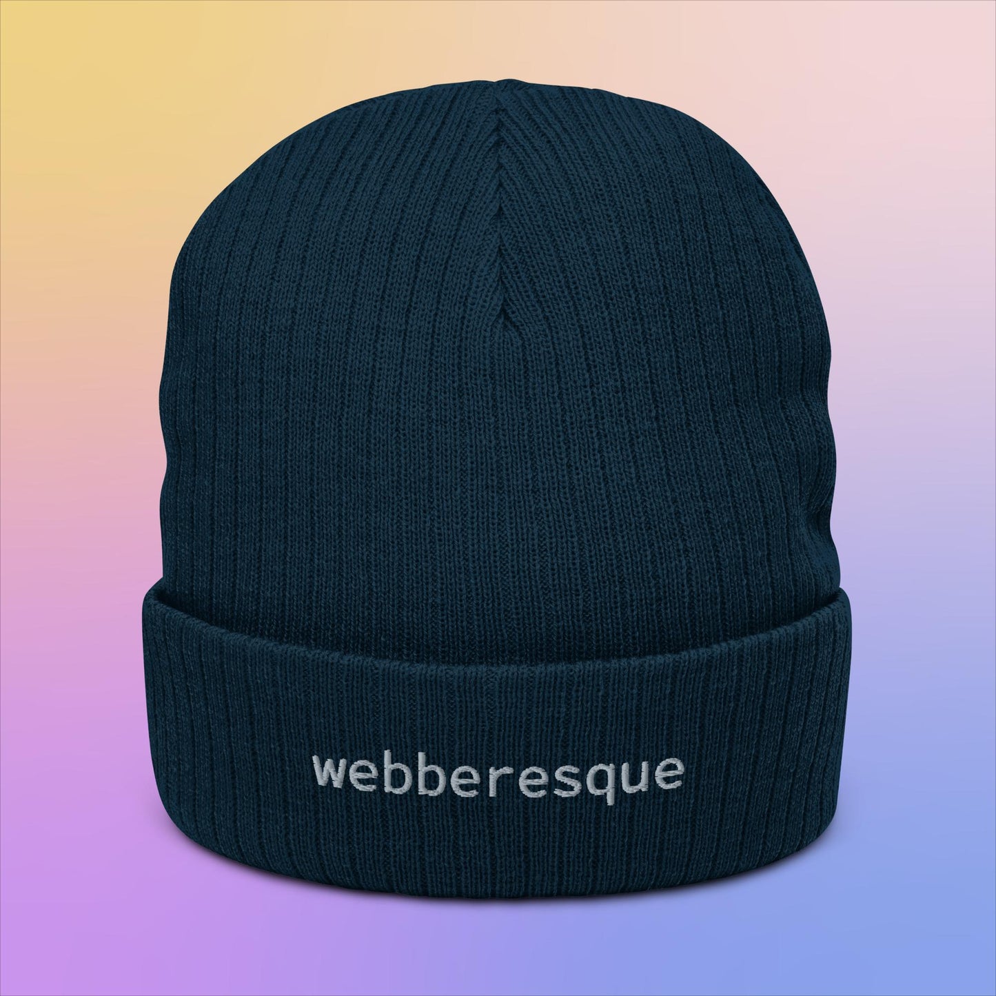 webberesque Ribbed Knit Beanie